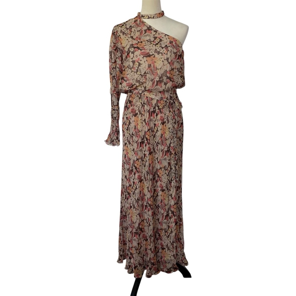 Polo Ralph Lauren Floral Maxi Dress 8 One Shoulder Formal Wedding Guest NWT - Picture 5 of 16